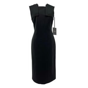 Les Copains Black‎ NWT Viscose Blend Sleeveless Fitted Career Dress EU42/US8
